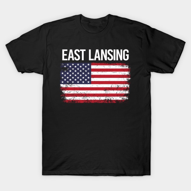 The American Flag East Lansing T-Shirt by flaskoverhand